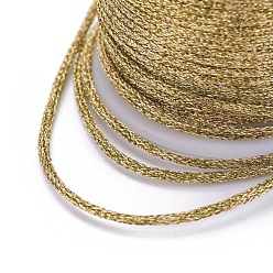 Verge D'or Fil métallique en polyester, verge d'or, 1mm, environ 7.65 yards (7m)/rouleau