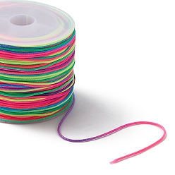 Colorful Nylon Thread, Colorful, 0.8mm, about 54.68 yards(50m)/roll