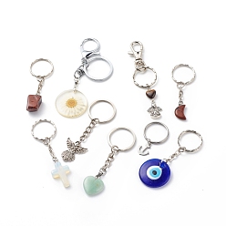 Platine Porte-clés pendentif à la mode, varier dans les matériaux et les couleurs, platine, 4.2~9.8 cm