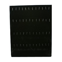 Negro Colgantes de terciopelo pantallas, negro, 20.2x8.2x25.5 cm