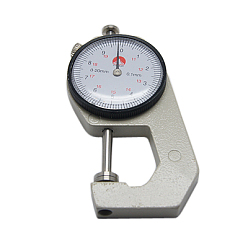 WhiteSmoke Portable Thickness Gauge, about 43mm wide, 90mm long, 15mm thick, Max Value
: 2mm, Min Value: 0.1mm