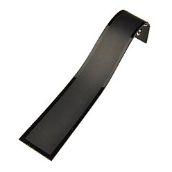 Negro Muestra collar de cristal orgánicos, Rectángulo, negro, 200x40x50 mm