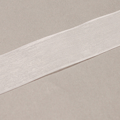 Blanc Ruban d'organza de nylon, blanc, 3/4 pouces (19~20 mm), 200yards / roll (182.88m / roll)