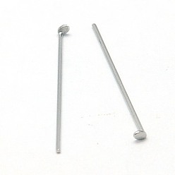 Stainless Steel Color 304 Stainless Steel Flat Head Pins, Stainless Steel Color, 20x0.6mm, about 5000pcs/bag.