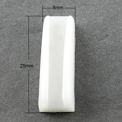White Plastic Plier Covers, Replacement Jaw For Nylon Jaw Pliers, White, 25x8x7mm
