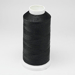 Black Nylon Thread, For Tassel Making, Black, 0.3mm, about 1093.61 yards(1000m)/roll