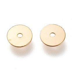 Golden 304 Stainless Steel Spacer Beads, Flat Round, Golden, 6x0.2mm, Hole: 1mm