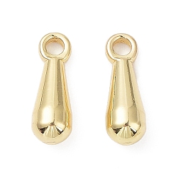 Real 18K Gold Plated Brass Charms, Long-Lasting Plated, Teardrop, Real 18K Gold Plated, 15x5mm, Hole: 2.3mm