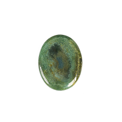 Moss Agate Natural Moss Agate Worry Stones, Massage Tools, Oval, 45x35mm