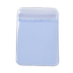 Светло-Синий Прямоугольник ПВХ почтовый замок сумки, толстые сумки топ печать, голубой, 7x5 см, односторонний толщина: 0.3 mm, около 100 шт / упаковка