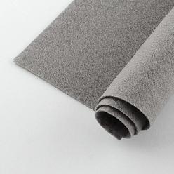 Gris Tejido no tejido bordado fieltro de aguja para manualidades bricolaje, plaza, gris, 298~300x298~300x1 mm, sobre 50 unidades / bolsa