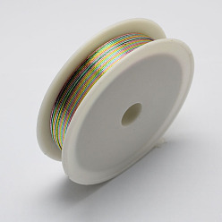 Colorful Round Iron Wire, Colorful, 24 Gauge, 0.5mm, about 22.96 Feet(7m)/roll, 10 rolls/set