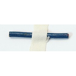 Gris Pizarra Cordón de cuero de vaca, cable de la joyería de cuero, material de toma de bricolaje joyas, rondo, teñido, gris pizarra, 2 mm