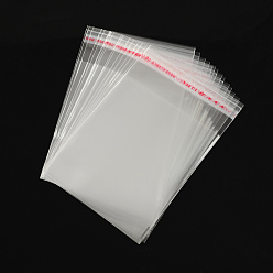 Прозрачный OPP мешки целлофана, прямоугольные, прозрачные, 10x7 см, односторонняя толщина: 0.035 мм, внутренняя мера: 7.5x7 см
