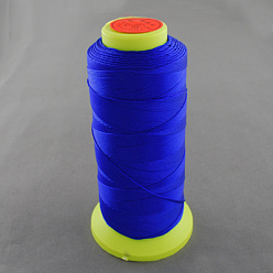 Azul Medio Hilo de coser de nylon, azul medio, 0.8 mm, sobre 300 m / rollo