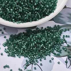 (DB1814) Dyed Emerald Silk Satin MIYUKI Delica Beads, Cylinder, Japanese Seed Beads, 11/0, (DB1814) Dyed Emerald Silk Satin, 1.3x1.6mm, Hole: 0.8mm, about 20000pcs/bag, 100g/bag