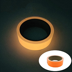 Orange Glow in The Dark Tape, Fluorescent Paper Tape, Luminous Safety Tape, for Stage, Stairs, Walls, Steps, Exits, Orange, 2cm, about 5m/roll