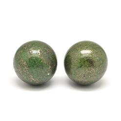 Pyrite Round Natural Pyrite Home Display Decorations, Green, 30mm