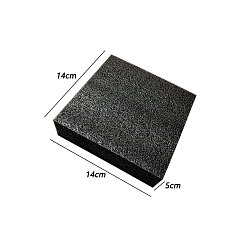 Black Square Needle Felting Foam Pad, for Needle Felting Supplies, Craft Tools, Needle Felting Base, Black, 140x140x30mm