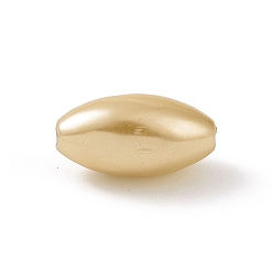 Kaki Clair Perles de nacre en plastique ABS, riz, kaki clair, 13.5x7.5mm, Trou: 1.6mm, environ1428 pcs / 500 g