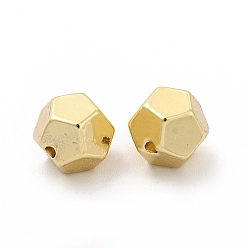 Light Gold Perles en alliage, plaqué longue durée, sans cadmium et sans plomb, pentagone, or et de lumière, 7x8x8mm, Trou: 1mm