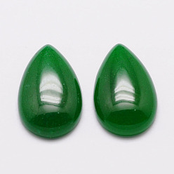 Jade Malais Cabochons de jade de malaisie naturelle larme, 25x16x6mm