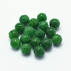 Myanmar Jade Natural Myanmar Jade/Burmese Jade Beads, Dyed, Round, 8mm, Hole: 1.5mm