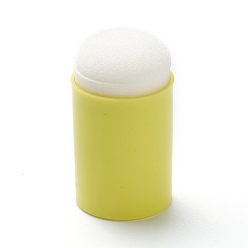 Шампанско-Желтый Пластиковые губки для пальцев, ремесленные губки мазки, для покраски, чернила, карты решений, колонка, шампанское желтый, 32x18 мм