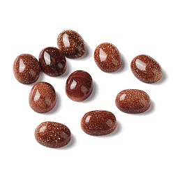 Goldstone Synthetic Goldstone Cabochons, Oval, 9x7x4mm