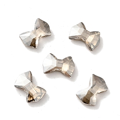 Satín K 9 cabujones de diamantes de imitación de cristal, espalda y espalda planas, facetados, lazo, satén, 6.8x10x3 mm