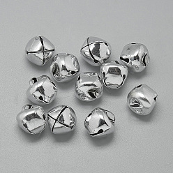 Silver Iron Bell Charms, Silver, 15mm