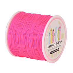 Deep Pink Nylon Thread, Deep Pink, 0.8mm, about 98.43yards/roll(90m/roll)