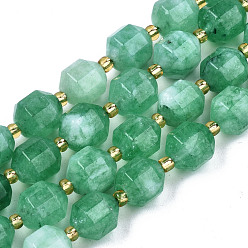 Lime Green Natural Dolomite Beads Strands, Faceted, Dyed, Round, Lime Green, 10.5x9.5mm, Hole: 1.2mm, about 31pcs/strand, 15.04 inch~15.35 inch(38.2cm~39cm)