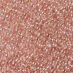 (631) Light Rosaline Transparent Luster Cuentas de semillas redondas toho, granos de la semilla japonés, (631) brillo transparente rosado claro, 11/0, 2.2 mm, agujero: 0.8 mm, Sobre 5555 unidades / 50 g