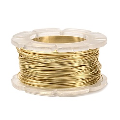 Light Khaki Round Copper Craft Wire, for Jewelry Making, Long-Lasting Plated, Light Khaki, 26 Gauge, 0.4mm, about 65.61 Feet(20m)/roll