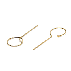 Real 18K Gold Plated Brass Head Pins, for Ghost Witch Baroque Pearl Making, Real 18K Gold Plated, 40x15mm