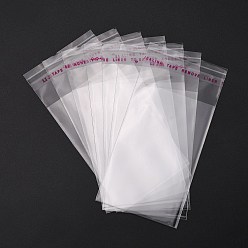 Прозрачный OPP мешки целлофана, прямоугольные, прозрачные, 10x5 см, односторонняя толщина: 0.035 мм, внутренняя мера: 7.5x5 см