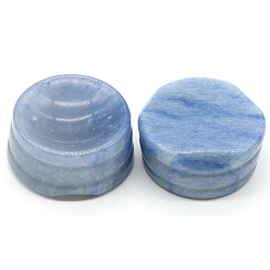 Aventurina Azul Soporte de base de exhibición de aventurina azul natural para cristal, soporte de esfera de cristal, 2.7x1.2 cm
