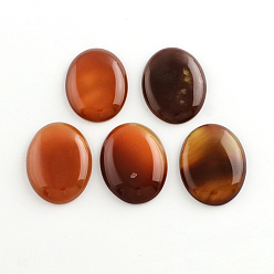 Cornaline Agate rouge naturel cabochons de pierres précieuses, ovale, 40x30x6~8mm