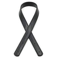 Black Imitation Leather Bag Strap, for Bag Replacement Accessories, Black, 60~60.5x2x0.3cm