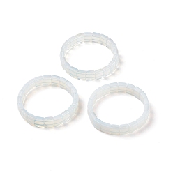 Opalite Bracelets extensibles opalite, facette, rectangle, 2-3/8 pouce (6 cm)