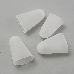 Белый 4ПК силиконовая защита для пальцев гитары, кроватка для пальцев, аксессуары для музыкальных инструментов, белые, 23.5~26.5x13~15.5 мм, внутренний диаметр: 12.5~15 мм