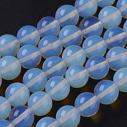 Opalite Opalite Beads Strands, Round, 9.5~10mm, Hole: 1.2mm, about 40pcs/strand, 15.5 inch