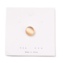 Tan Anti-Exposure Magnetic Suction Traceless Brooch for Clothes, Alloy with Cat Eye Beads, Golden, Tan, 75x75x0.5mm