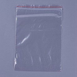 Clear Plastic Zip Lock Bags, Resealable Packaging Bags, Top Seal, Self Seal Bag, Rectangle, Clear, 19x13cm, Unilateral Thickness: 1.6 Mil(0.04mm)