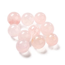 Cuarzo Rosa Natural aumentó de perlas de cuarzo, sin agujero / sin perforar, rondo, 15.5~20 mm