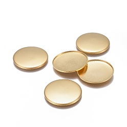 Золотой 304 безель из нержавеющей стали с ободком фрезерованной кромки, кабошон настройки, плоско-круглые, золотые, лоток : 25 мм, 26x1.5 мм