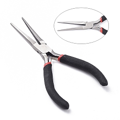 Carbon Steel Carbon Steel Jewelry Pliers for Jewelry Making Supplies, Long Chain Nose Pliers, Needle Nose Pliers, Polishing, 15cm long