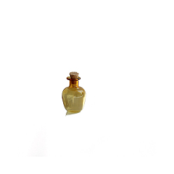 Verge D'or Bouteilles vides en verre miniatures souhaitant, avec bouchon en liège, accessoires de maison de poupée de jardin paysager micro, décorations d'accessoires de photographie, verge d'or, 20x27mm