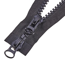 Black BENECREAT Garment Accessories, Zip-fastener Components, Nylon and Resin Open End Zipper, Black, 82.5x3.5x1.25cm